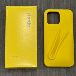 Rhode Summer Lip Case in Yellow — iPhone 15 Pro Max